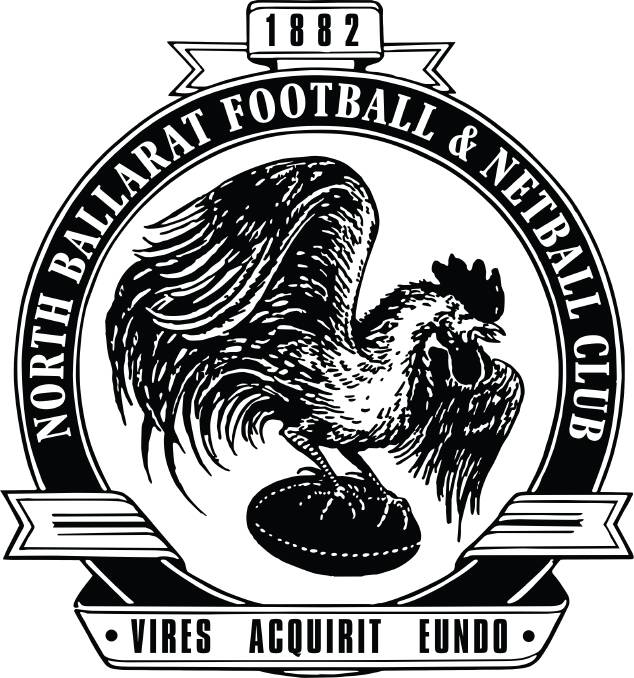 IT'S BACK: North Ballarat's Roosters' logo will again be officially part of the Ballarat Football Netball League.