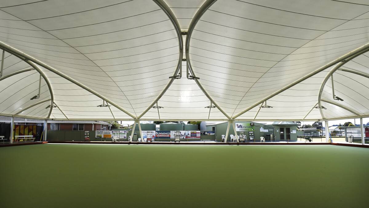 UNDER COVER: The setting for another Ballarat District Bowls Division Superdome Series season at Sebastopol.