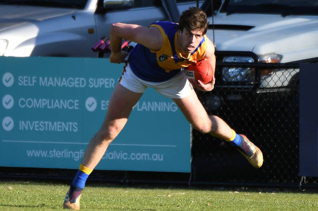 MOVING: Sebastopol half back Tony Lockyer finds himself in outright second in the BFL player of the year award.
