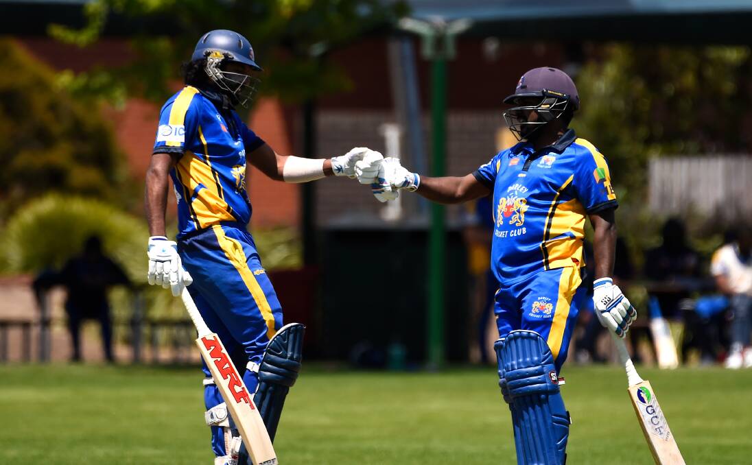 CHANGE: Hasi Wickramasinghe, left, and Dilan Chandima are among four Darley players out of the Ballarat Cricket Association squad for Melbourne Country Week.