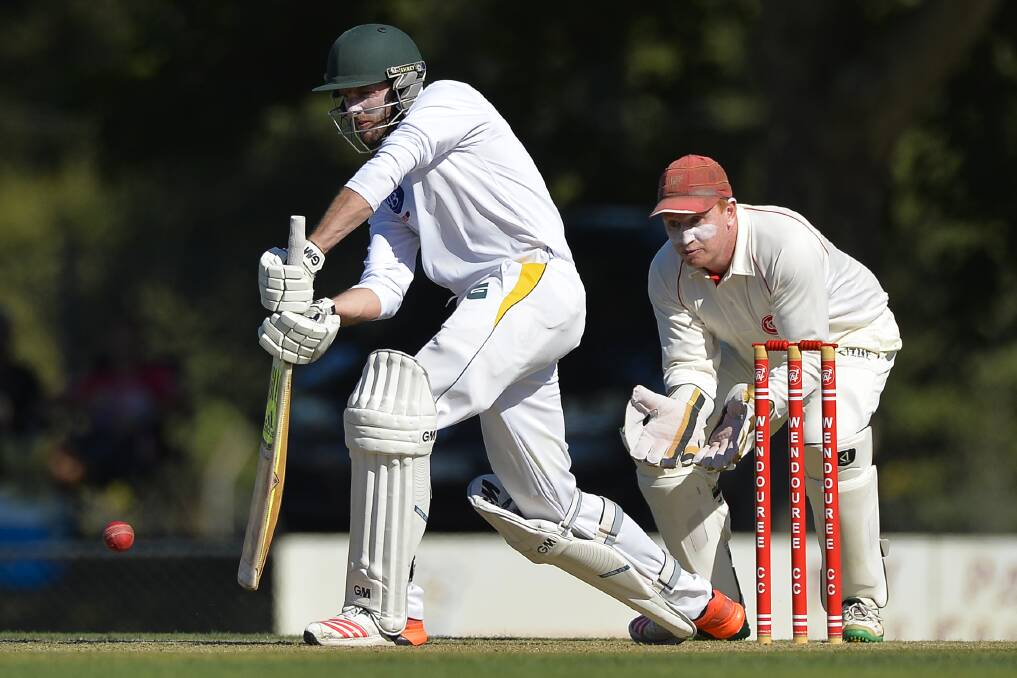 SOLID: Napoleons-Sebastopol captain Matt Ringin had a fine semi-final with 66 runs and three wickets, but in the end suffered a frustrating loss. Picture: Dylan Burns