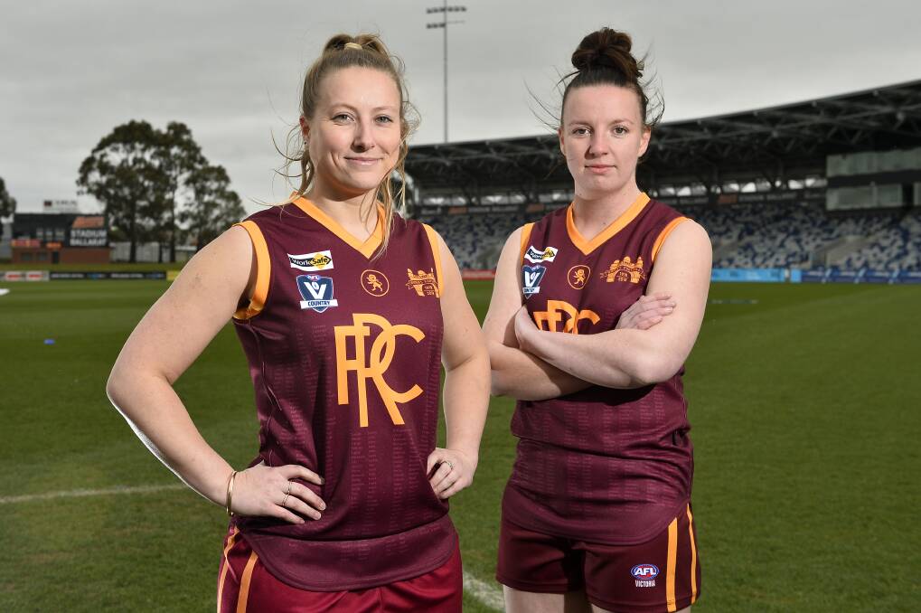 EXCITED: Redan co-captains Georgie Hassell and Erin Burns will be on the hunt for premiership glory when they lead their team out on grand final day. Pictures: Dylan Burns
