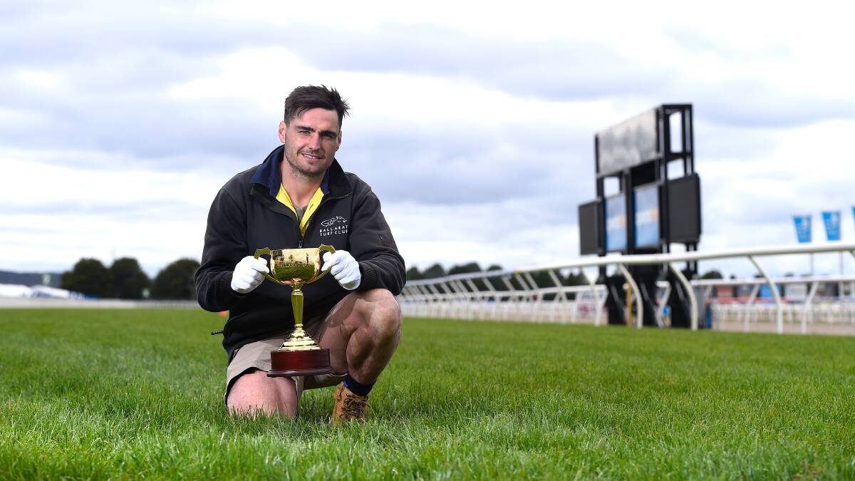Ballarat Turf Club racecourse manager Nick Stubbs all set for the big day. Picture: Adam Trafford