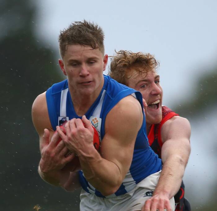 STICKING: Nick Rippon with North Melbourne in the VFL. Picture: Getty Images