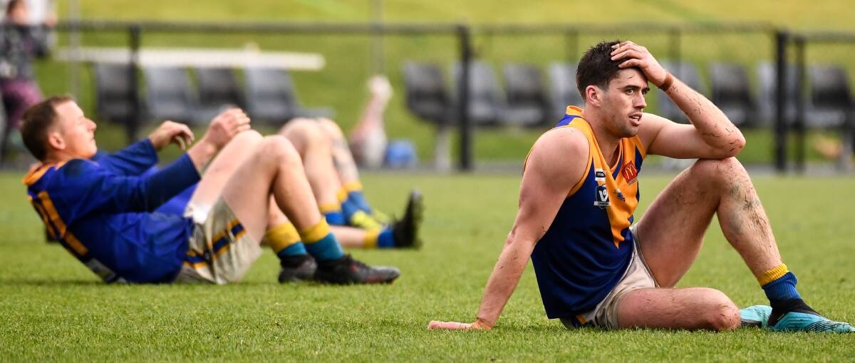 NO HAPPY ENDING: A disappointed Tony Lockyer reflects on what might have been for Sebastopol in the grand final.