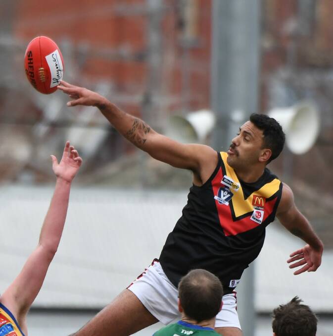 MOVING ON: Dean Heta was one of the recruits of the year in the Ballarat Football League, making a big impact at Bacchus Marsh.