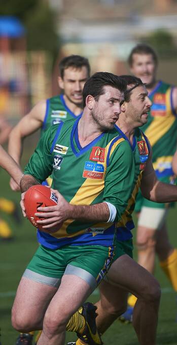 SET TO GO: Tom Littore, who returns to Lake Wendouree's defence against Melton