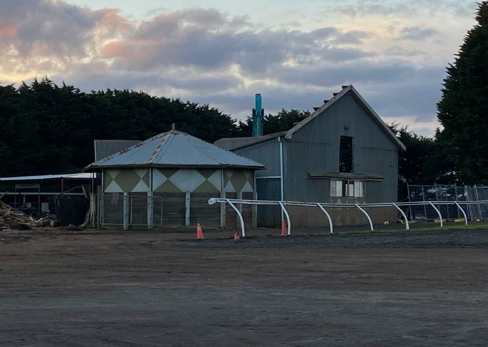 GONE: A section of the now demolished training facility which has made way for a new two-training complex at Dowling Forest Racecourse.