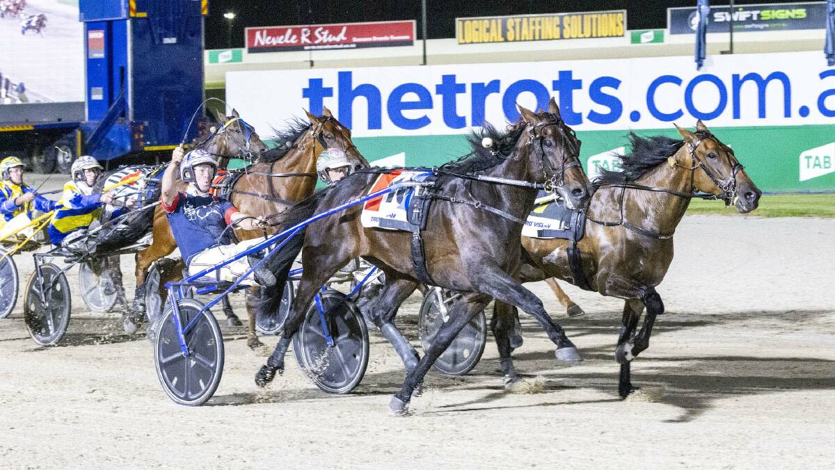 Callmethebreeze (Nathan Jack) wins the group 1 Great Southern Star at Melton. Picture by Stuart McCormick.