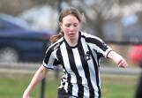 UNDER-16 GIRLS: Emily Hayes (North United) finds some open space against Buninyong ob Sunday. Picture: Kate Healy