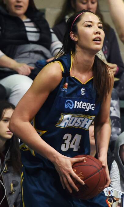 BACK: Joy Burke has returned from a break in the United States and Chinese Taipei determined to lead Ballarat Rush into SEABL finals.