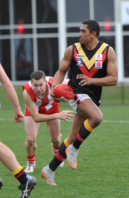 Bacchus Marsh forward Damian Cupido - could be a big player against Lake Wendouree 