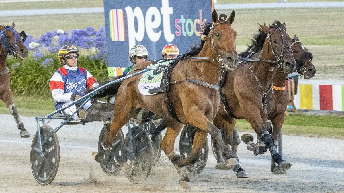 CLOSE GO: Im Ready Jet (Jason Lee) gets the better of Maori Law in the EB Cochran Cup. Picture: Stuart McCormick/HRV