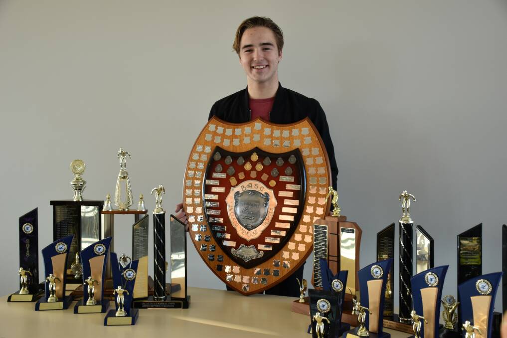 PRESTIGIOUS: Josh Brien has capped off another big season in the pool by taking out the MIdlands District Amateur Swimming Association JW Clegg Shield. Pictures: MDASA  