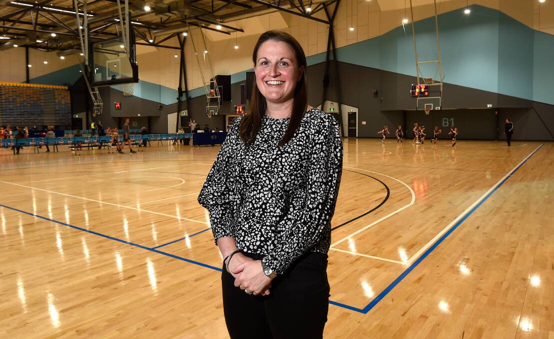IN CHARGE: Basketball Ballarat's new chairman Kim Holloway, who has made the transition from Ballarat Lady Miners player to the head of basketball in the city. Pictiure: Adam Trafford