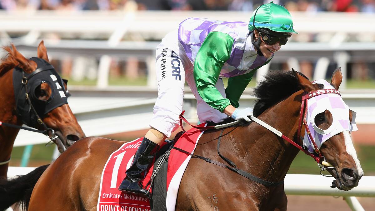 WINNING COMBINATION: Michelle Payne salutes on Prince of Penzance in last year's Melbourne Cup. Picture: Getty Images