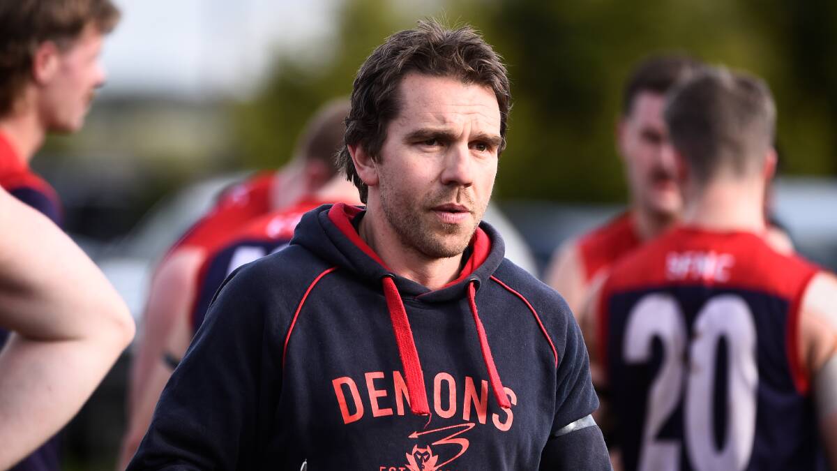 Ryan Waight enjoyed success as a player and now believes he has the building blocks to have more as a coach with Bungaree. Picture by Adam Trafford.