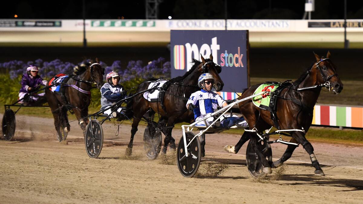 EASY: Lochinvar Art (David Moran) has plenty of breathing space ahead of Out To Play as he goes to the line.