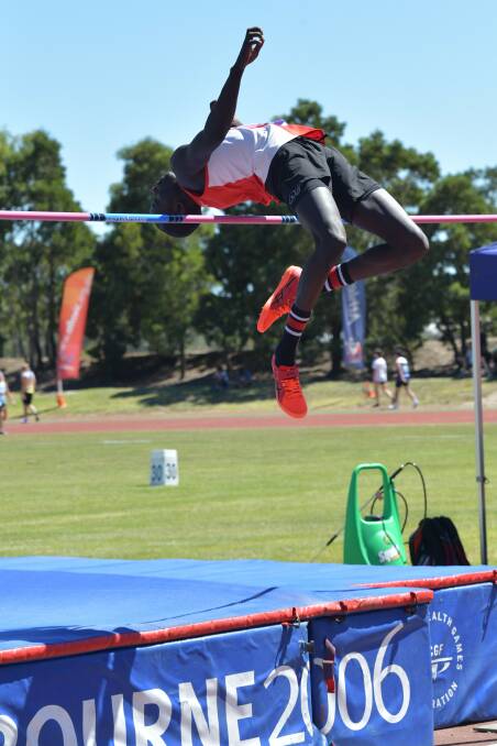 CLEAR: Yual Reath (YCW) was among the stars of the Victorian Country championships in the men's open high jump. 
