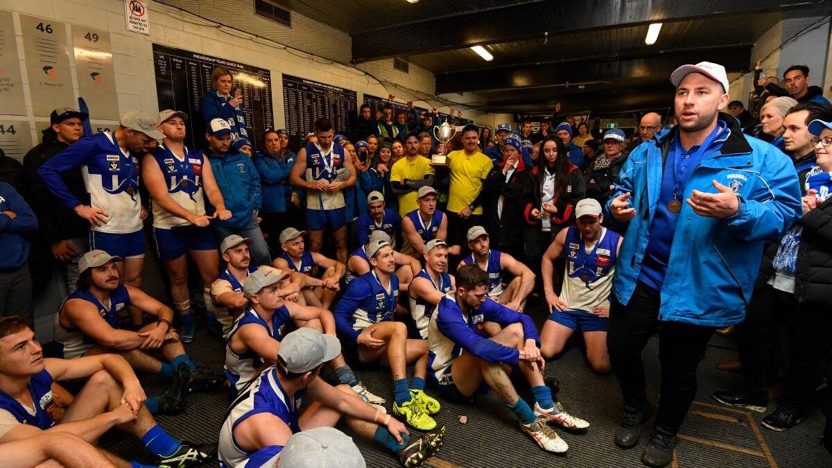 NO SOCIAL DISTANCING HERE: Waubra fans squeeze into the rooms during last year's CHFL grand final.