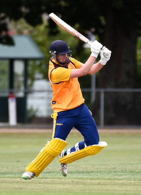 RESCUE: Chris Jerram top scored for East Ballarat with 41 not out down the order against Mt Clear.