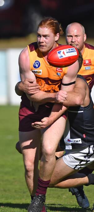 FAMILIAR COLOURS: Dan Colbert will again be in maroon and gold at the City Oval after a season away. 