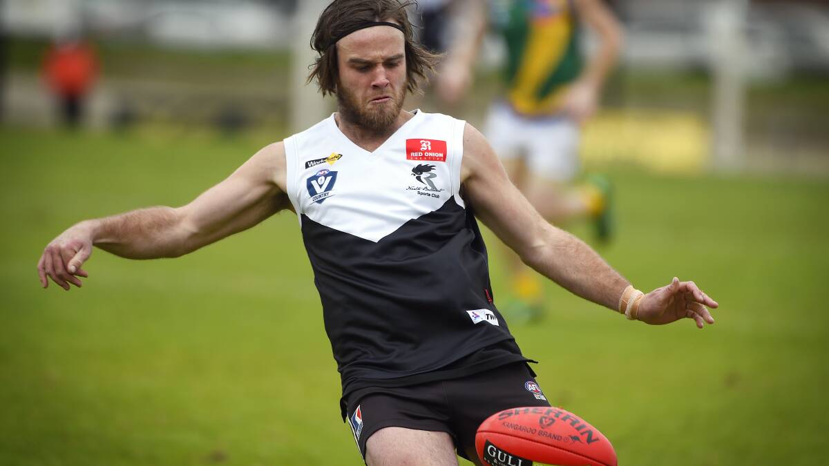 BACK: Keenan George returns for North Ballarat City for its match of the day against Lake Wendouree.