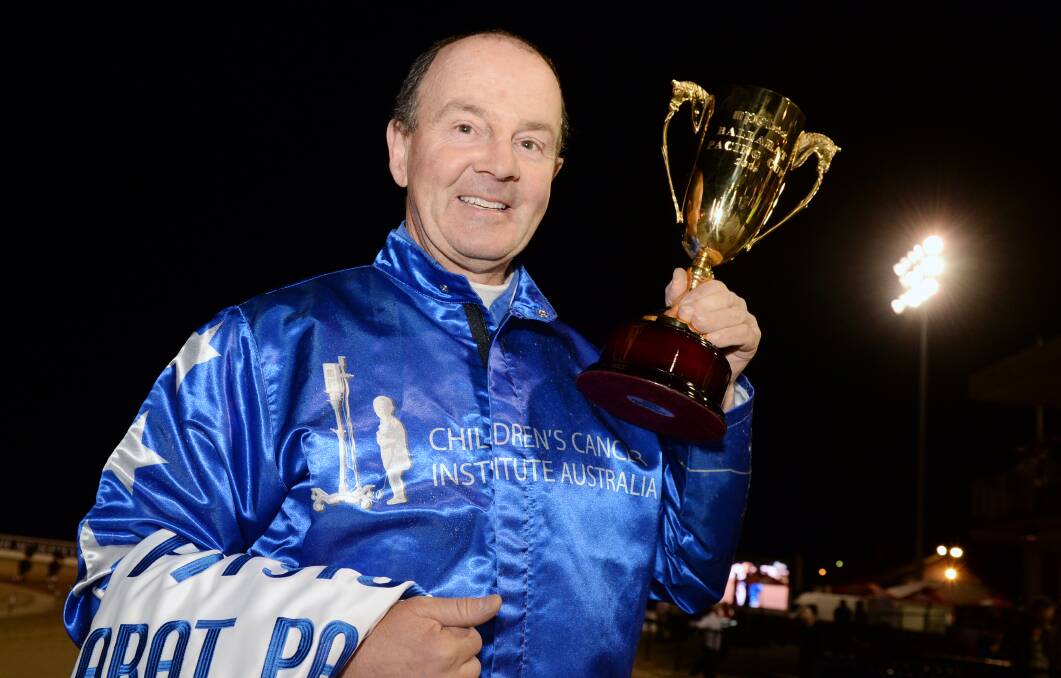 IN HIS SIGHTS: Mark Purdon looking to get his hands on another Ballarat Pacing Cup.