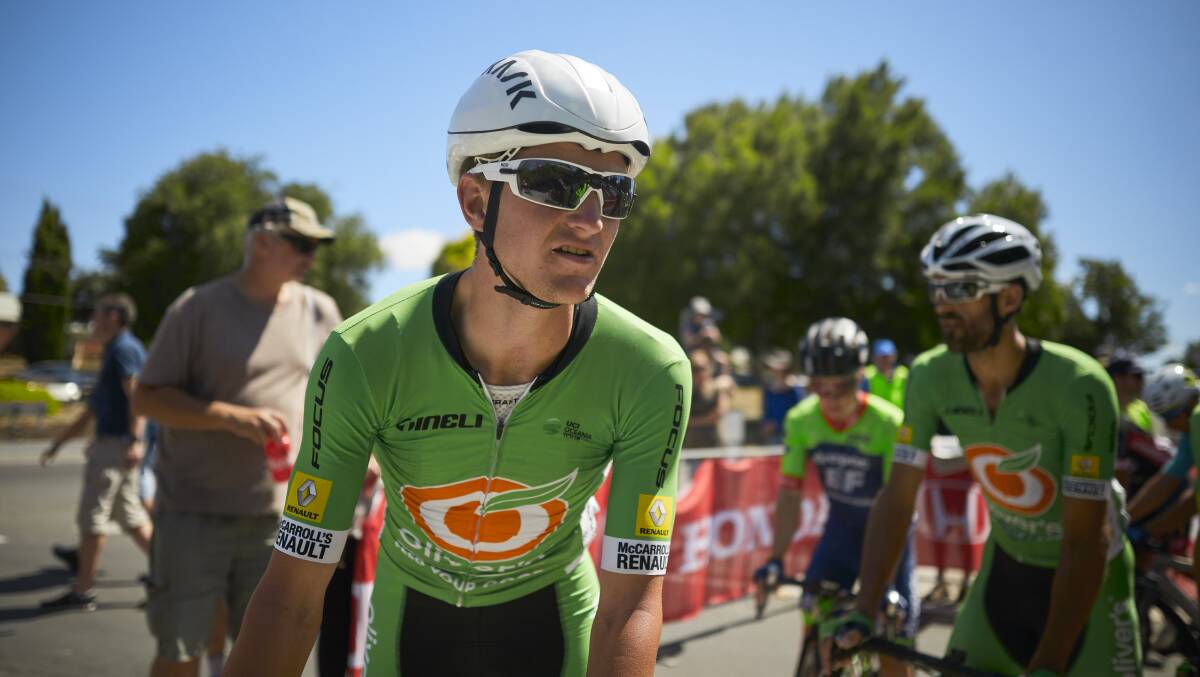 Nick White - making a claim for victory in the Tour of Gippsland