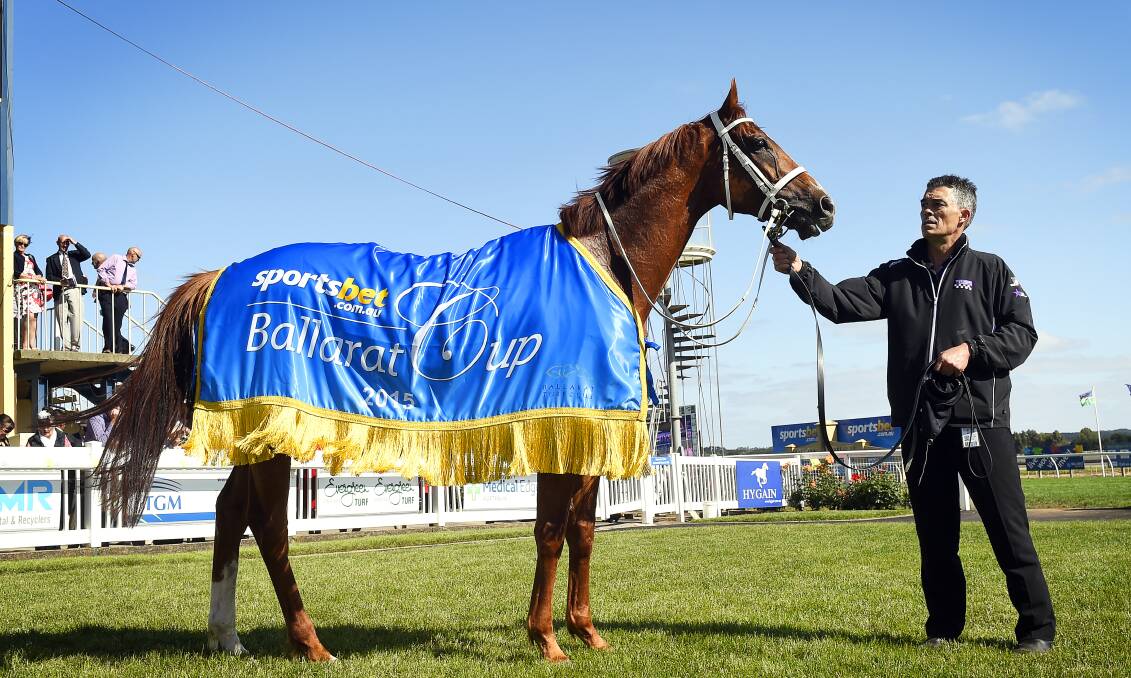 FLASHBACK: Sydney champion trainer Chris Waller is trying for a second Ballarat Cup victory. He won with Junoob in 2015. 