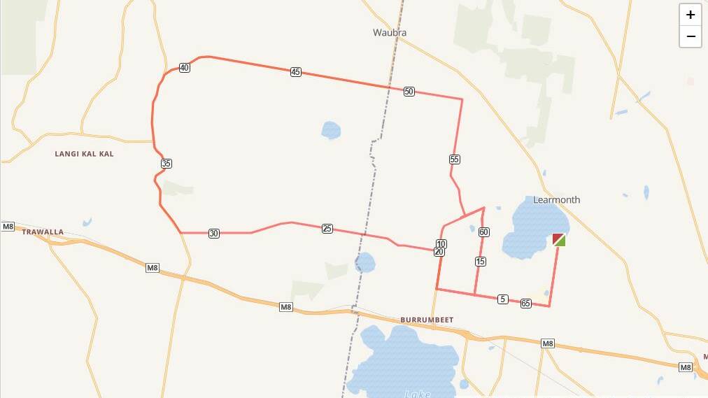 Road race  circuit - courtesy Cycling Victoria