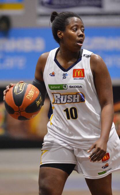 STEADY: Jaterra Bonds played all 40 minutes to play a pivotal role in Rush's win over Albury-Wodonga Lady Bandits.