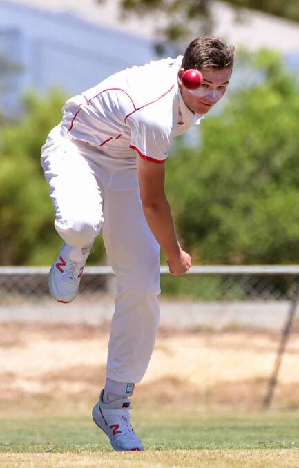 Tom Godson - three wickets for Wendouree. Picture: Brendan McCarthy