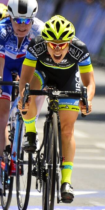 Shannon Malseed - keeping pace with the leaders in a testing Tour Down Under