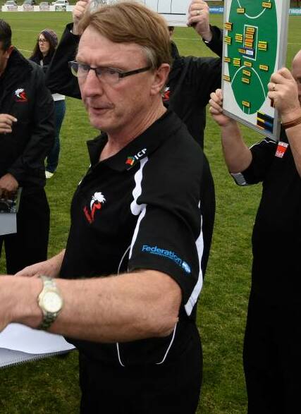 Gerard FitzGerald back in his coaching days with North Ballarat Roosters.