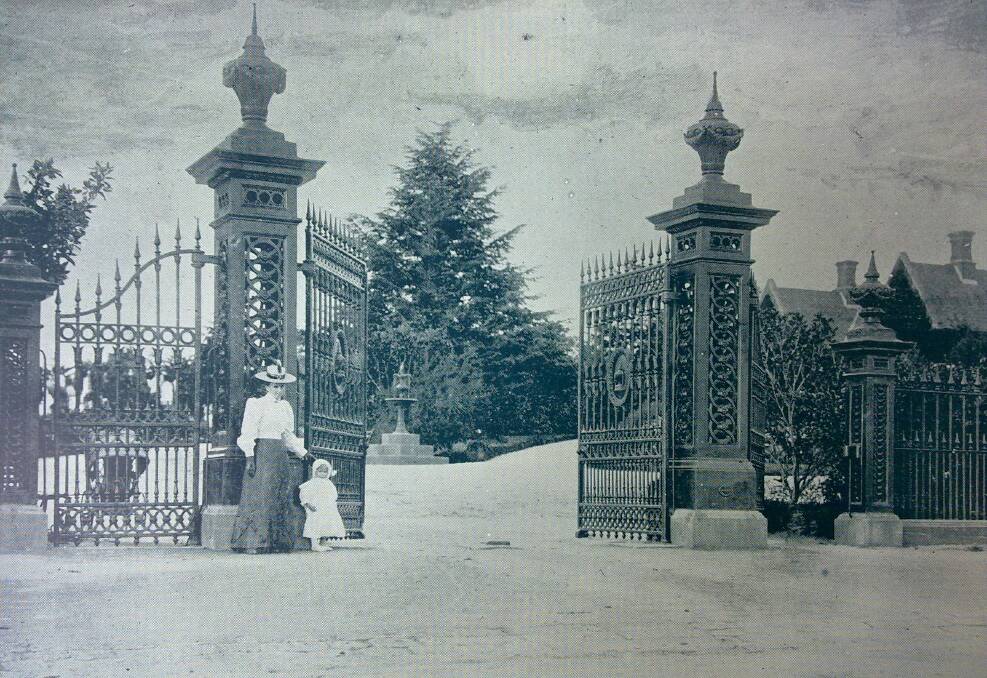 DAYS GONE BY: Ballarat cemetery's grand entrance gate. 
