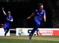 Golden Point teenager Leo Turnbull-Gent celebrates his stunning caught-and-bowled. Picture: Adam Trafford