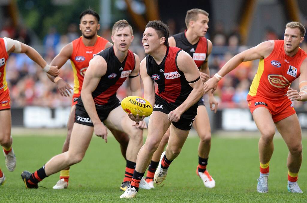 Nick O'Brien, pictured playing for Essendon, is headed back to the CHFL. Picture by Getty Images.