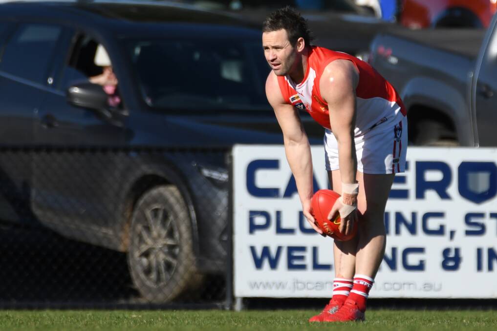 Andrew Hooper kicked three goals in his second game back from injury. Picture: Kate Healy