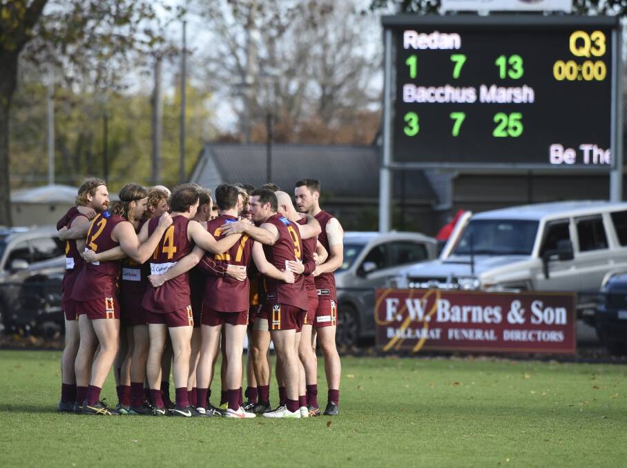 Redan was held to one goal the last time Bacchus Marsh visited. Picture: Lachlan Bence