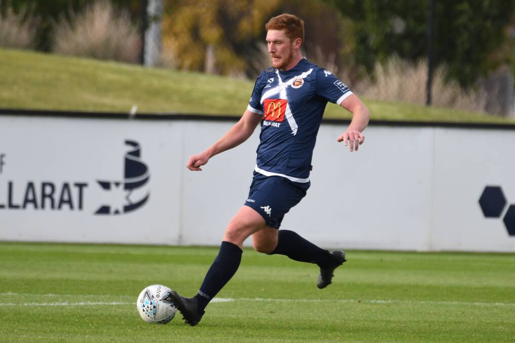 Tristan Romein in action for Ballarat City. Picture: Kate Healy