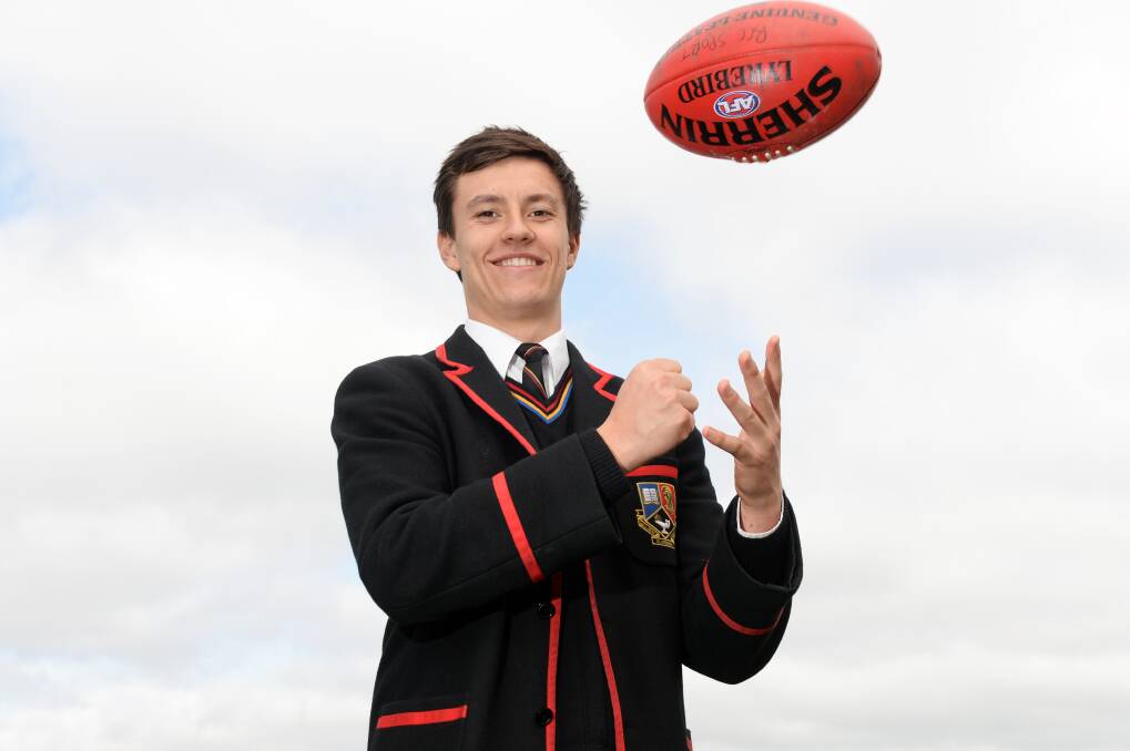 McCluggage during his days at his Ballarat Clarendon College. Picture: Kate Healy