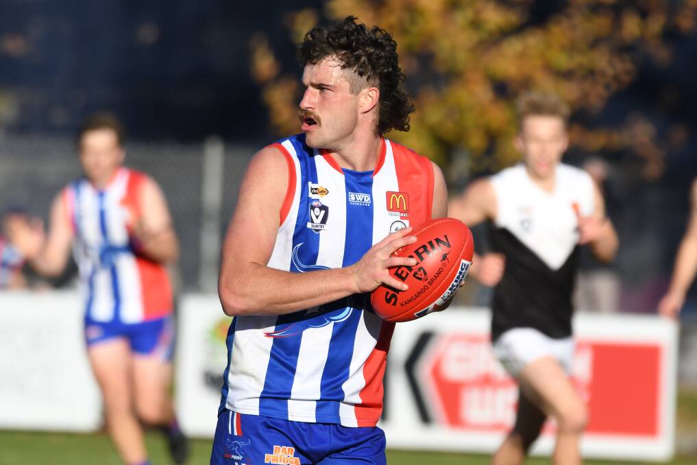 Jacob Brown looks for options against North Ballarat. Picture: Kate Healy