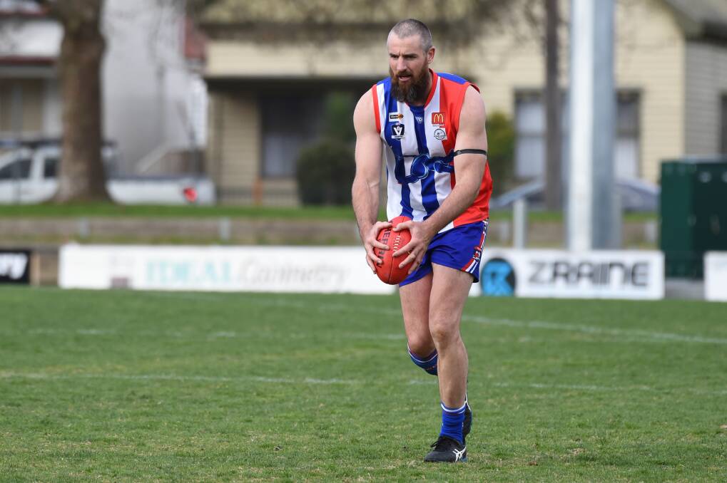 Two-time AFL premiership ruck Darren Jolly has boosted East Point's charge. Picture: Kate Healy