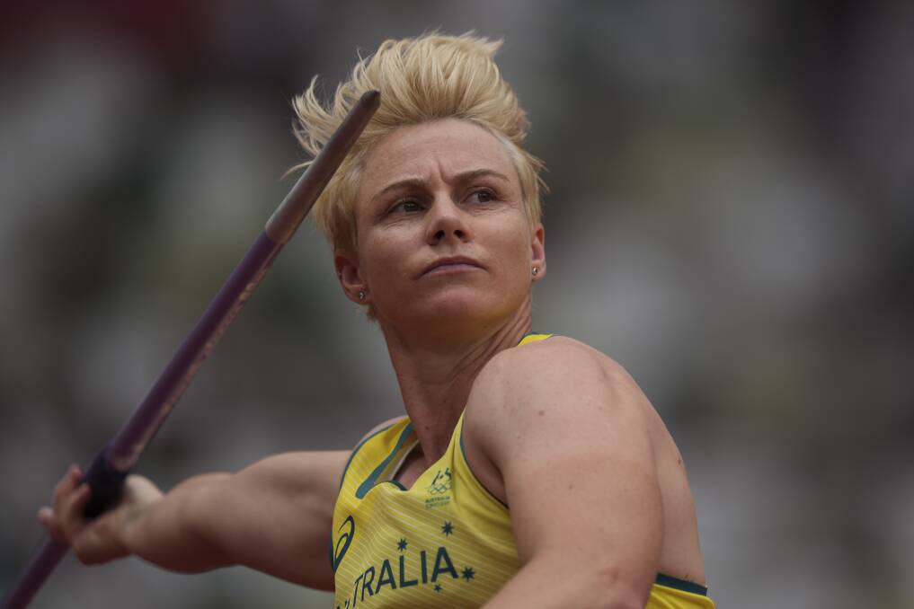 ON TARGET: Kathryn Mitchell will tonight throw in the Olympic final. Picture: AAP Photos AP/Matthias Schrader.
