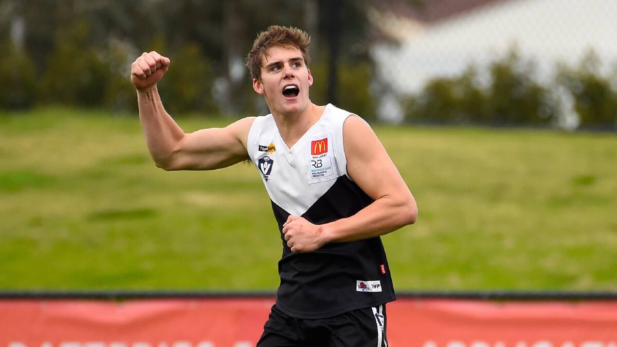 IN FORM: Harry Loader's three-goal haul went a long way to setting up North Ballarat's win. Picture: Adam Trafford 