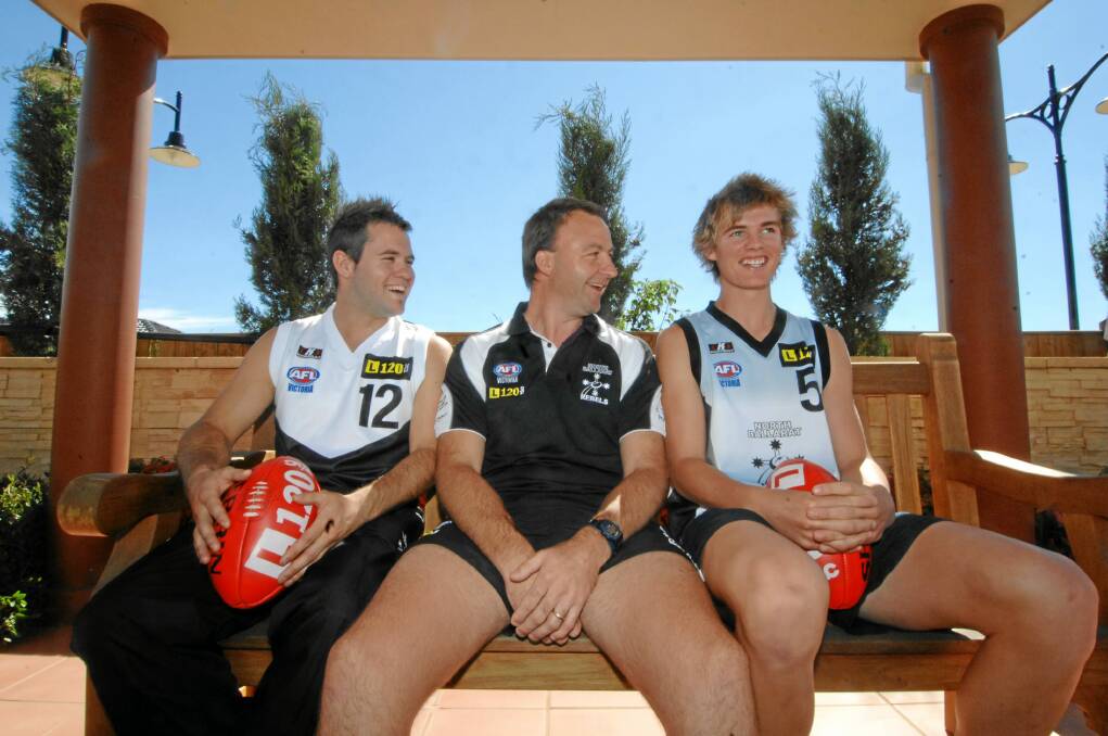 David Astbury, right, during his time with the Rebels. Picture: File