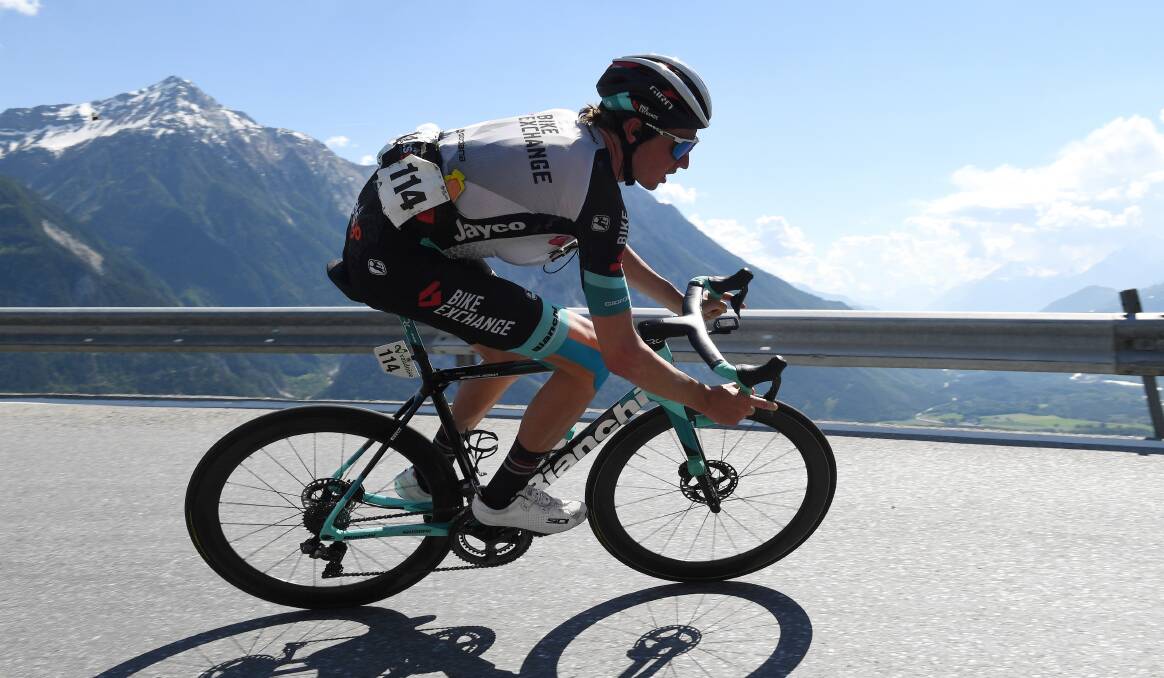 STAR: Lucas Hamilton in action at the Tour de Suisse
earlier this month. Picture: Getty Images