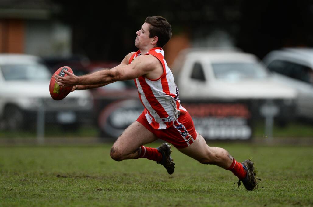 Rex Hickman in action for Ballarat in 2014. Picture: Lachlan Bence