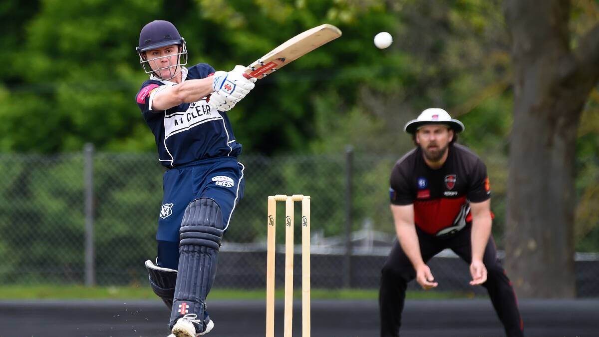 Mt Clear batter Tom Le Lievre is one of this Ballarat Cricket Association's top performers. Picture by Adam Trafford.